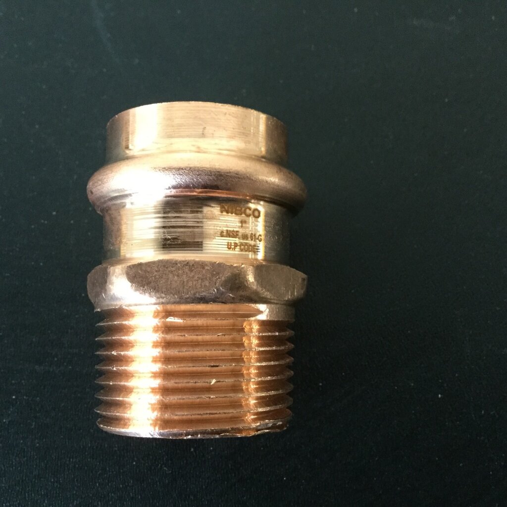 1" NIBCO PRO-PRESS X MPT COPPER ADAPTER