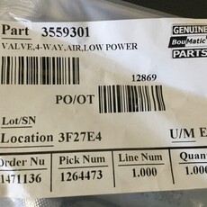 BOUMATIC 40/120 STALL ROTARY XCALIBUR 360EX DETACHER 4-WAY LOW POWER AIR VALVE