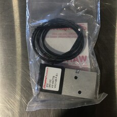 4-WAY DIRECT ACTING SOLENOID VALVE, 24VDC, 4.5 WATTS,125 PSI, 1/8-27 PORTS