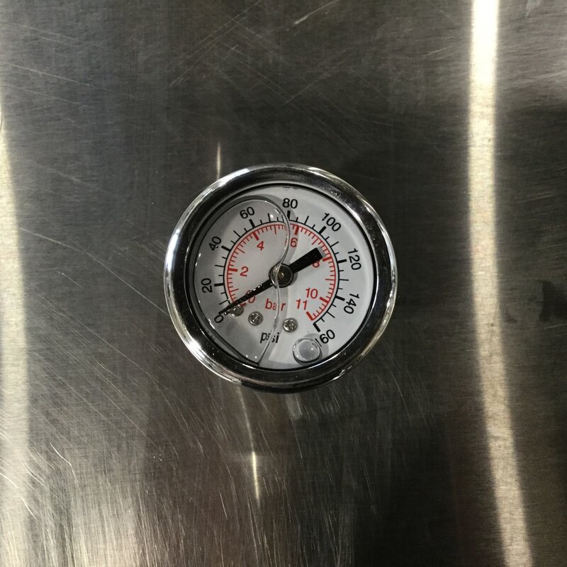 GAUGE W/ 1-1/2 FACE, 0-160 PSI, 1/8NPT BACK MOUNT