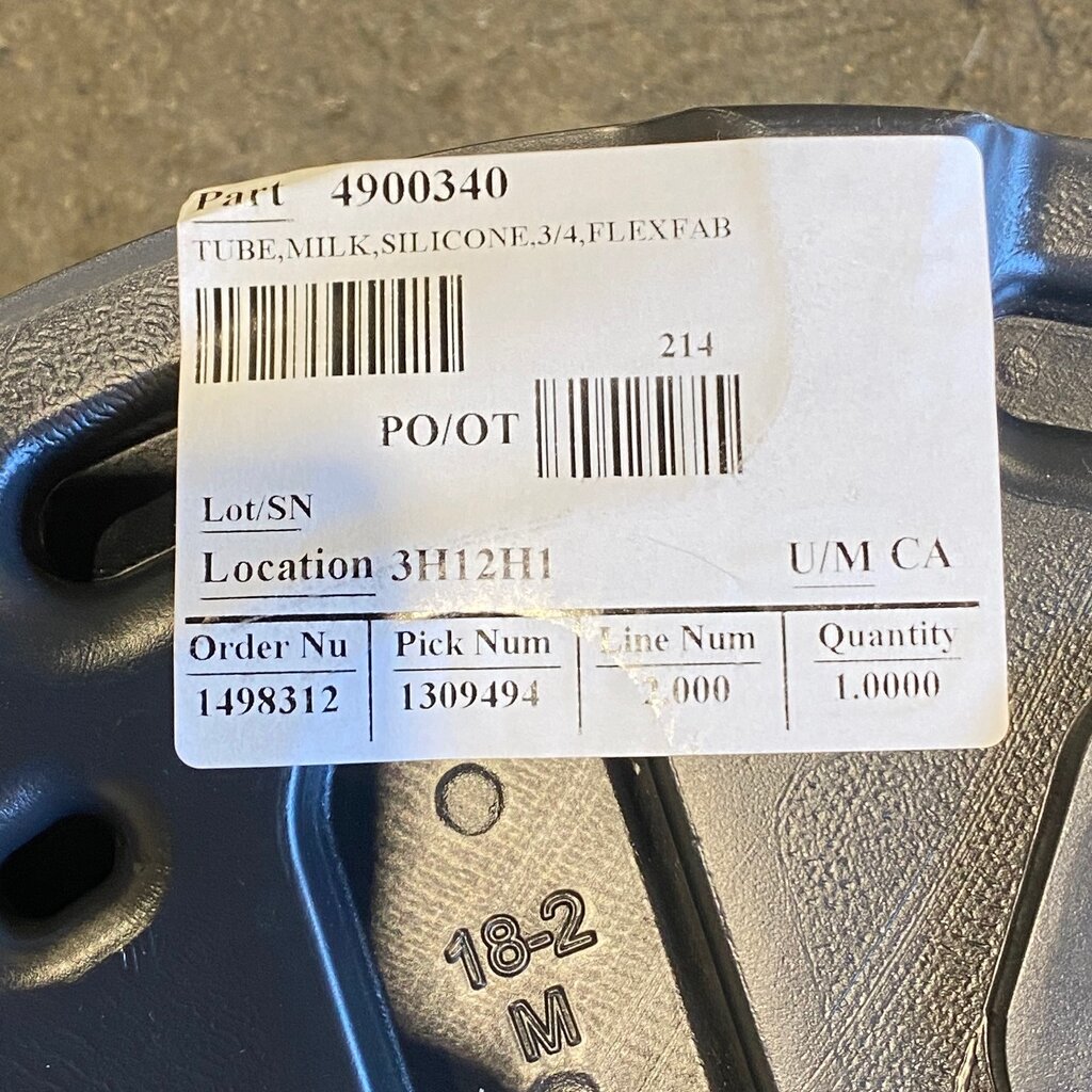 BOUMATIC CLEAR FLEXFAB MILK HOSE 3/4 ID X 100 FT