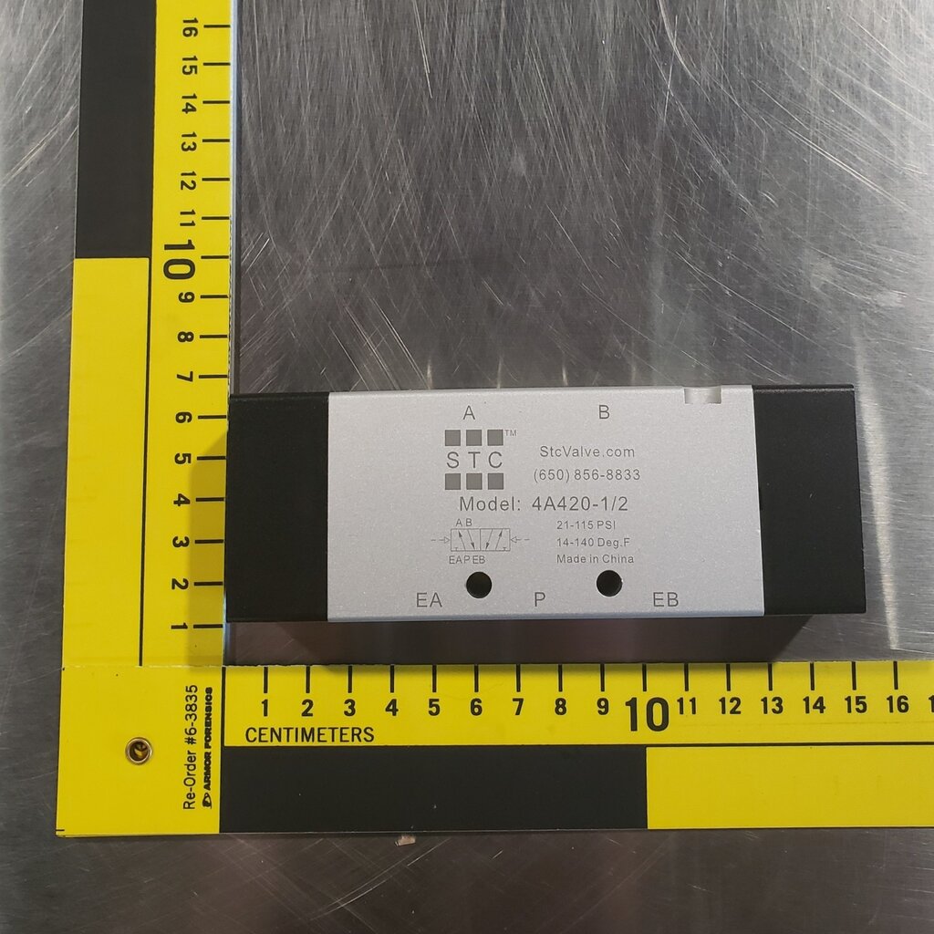 AIR VALVE 1/2 DOUBLE PILOT, 5-PORT, 4-WAY, 2-POSITION