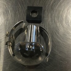 3" MILK LINE S/S HOSE CLAMP W/ 3/4 OD NIPPLE