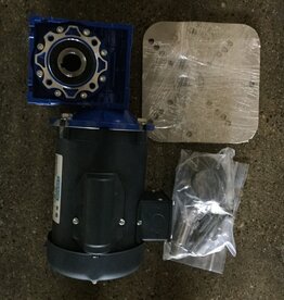 ALFA-LAVAL / CENTURY / DARIKOOL / DEC / DeLAVAL MILK COOLER AGITATOR GEARBOX W/  MOTOR, 5747822 STANDARD MOUNTING PLATE, & 5705582M 3/4 FINE THREAD SHAFT