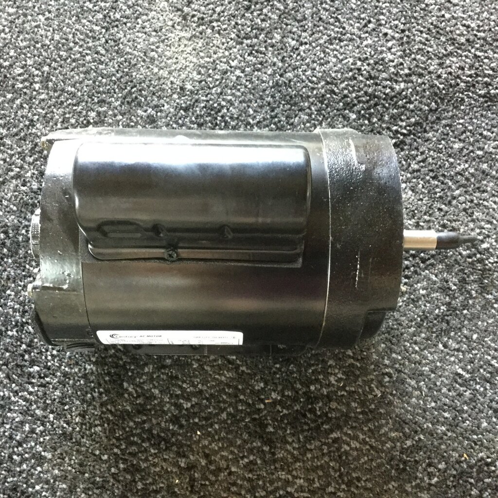 CENTURY MILK PUMP MOTOR 1HP, 1PH, 230V, 3450RPM,  L56HCZ FRAME W/ THREADED SHAFT