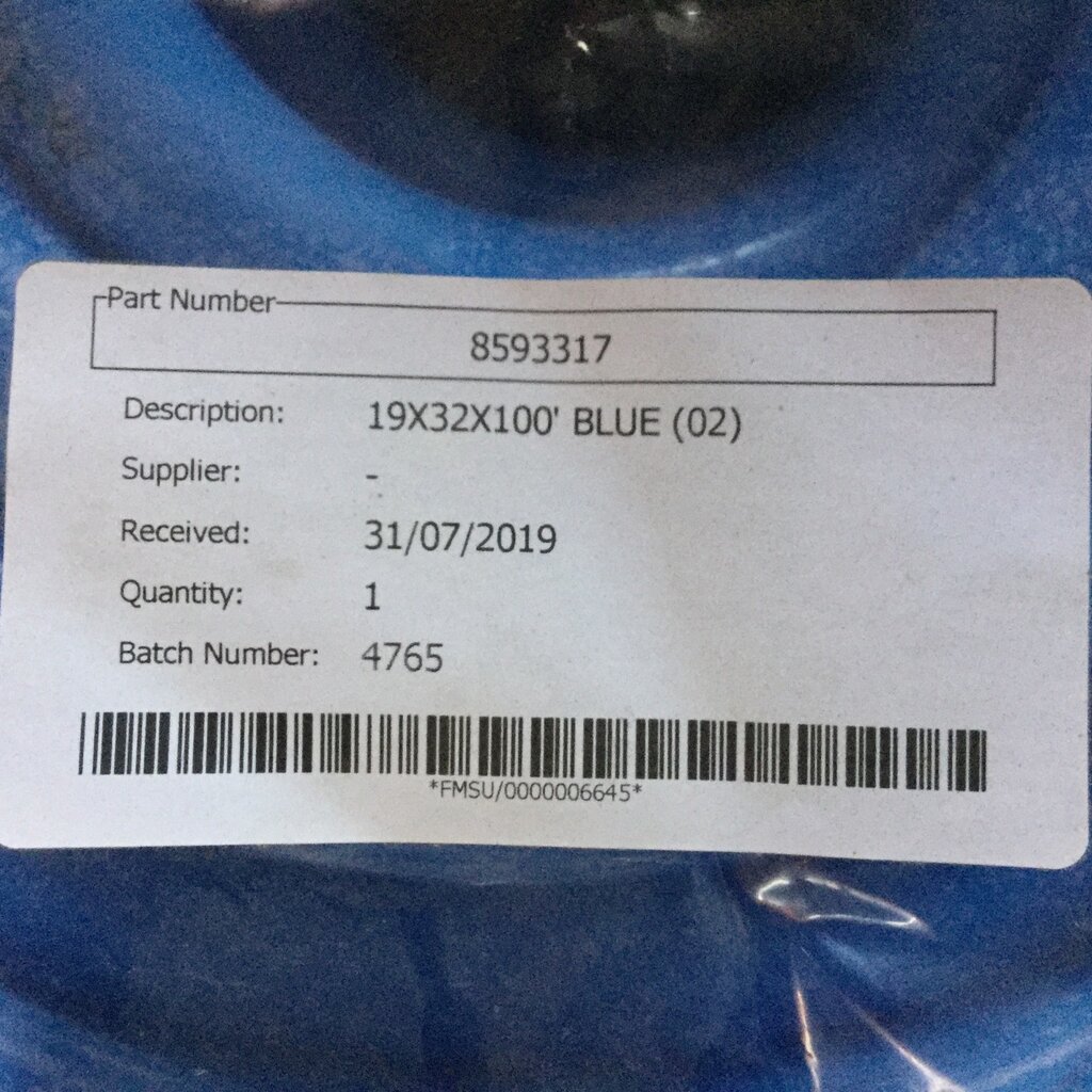 BOUMATIC BLUE SILICONE MILK HOSE 3/4 ID X 1/4 WALL X 100 FT