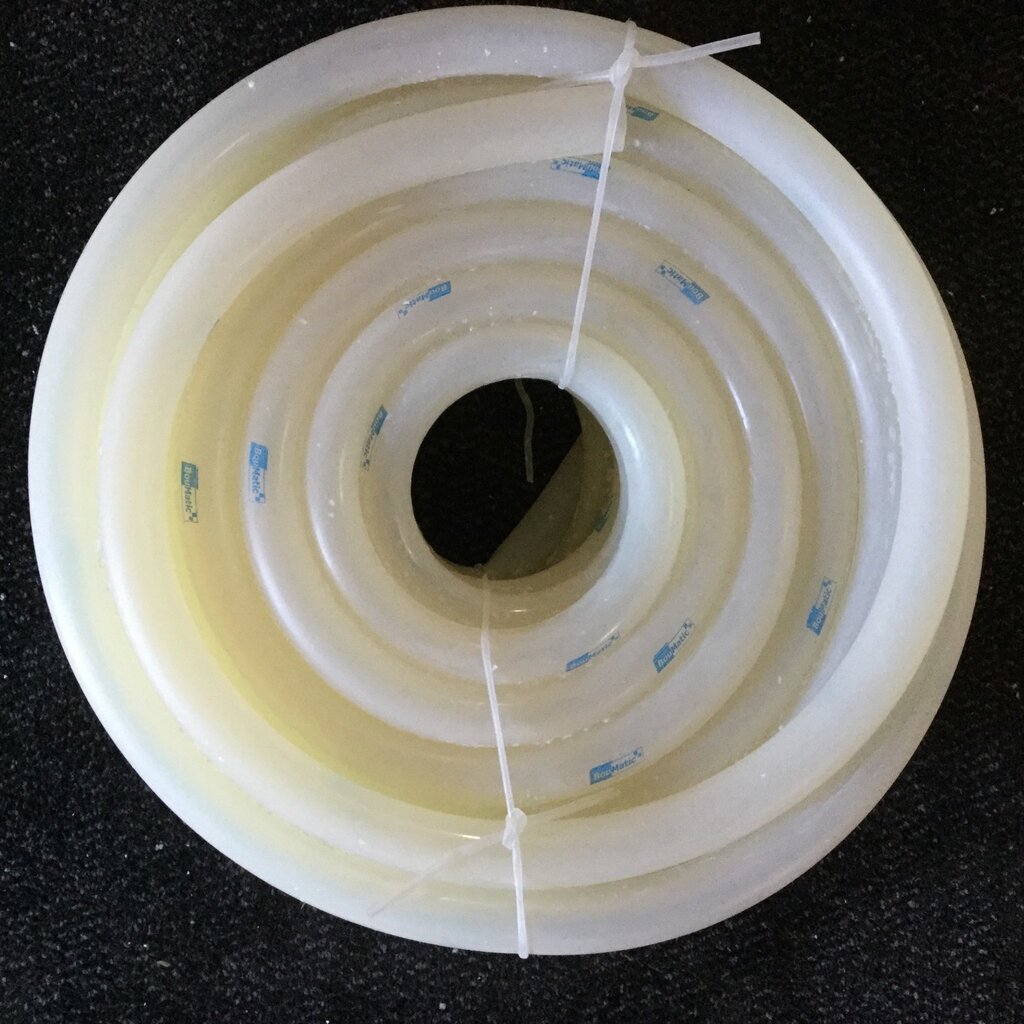 BOUMATIC CLEAR SILICONE MILK HOSE 3/4 ID X 1/4 WALL X 100 FT