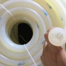 BOUMATIC CLEAR SILICONE MILK HOSE 3/4 ID X 1/4 WALL X 100 FT