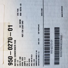 MUELLER CONDENSER FAN MOTOR .5HP, 1PH, 460V, 1625RPM