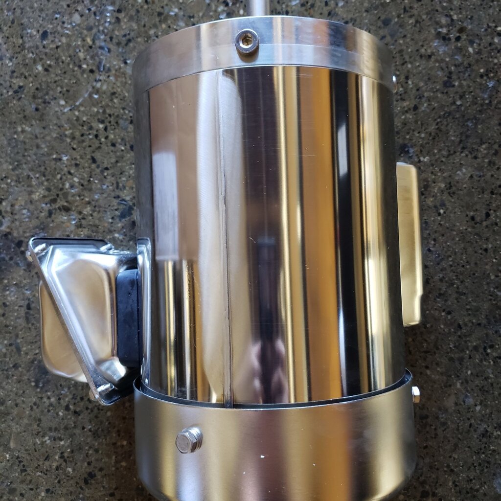 MUELLER WASH PUMP MOTOR - 3/4HP, 3600RPM, 115/230V, 56J FRAME, S/S WASHDOWN GRADE