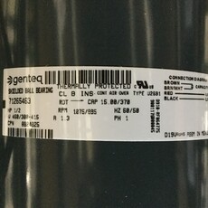 MUELLER CONDENSER FAN MOTOR .5HP, 1PH, 460/380-415V, 1075RPM, CRADLE MOUNT