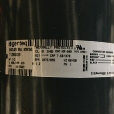 MUELLER CONDENSER FAN MOTOR 1/3HP, 1PH, 460/380-415V, 1075RPM, CRADLE MOUNT