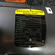 BALDOR WASH PUMP MOTOR 1.5HP, 115/230V, 3450RPM, 56J FRAME