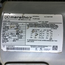 MARATHON MOTOR 3HP, 3PH, 230/460V, 1725RPM, 56HCZ FRAME