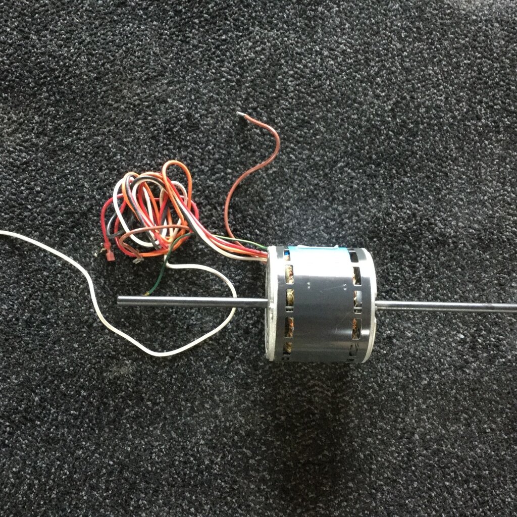 US MOTOR CONDENSING FAN MOTOR DOUBLE SHAFTS 1/4HP, 460V, 1PH, 1075/900RPM, 48Y FRAME