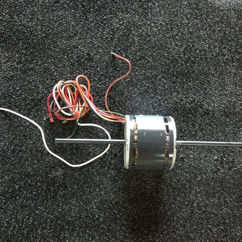 US MOTOR CONDENSING FAN MOTOR DOUBLE SHAFTS 1/4HP, 460V, 1PH, 1075/900RPM, 48Y FRAME