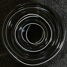 VACUUM TUBING TRANSFLOW 3/8 ID X 5/8 OD BLACK/WHITE STRIPE (BX 100FT)