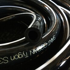VACUUM TUBING TRANSFLOW 3/8 ID X 5/8 OD BLACK/WHITE STRIPE (BX 100FT)