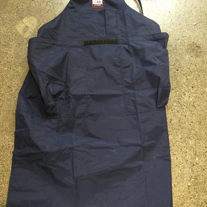 4D AG FASHION APRON W/ 2-LARGE TOWEL POCKETS NAVY BLUE (REGULAR)