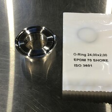 1-1/2 TRI-CLAMP TO VARIO ADAPTER W/ SEALING RING (E30123)