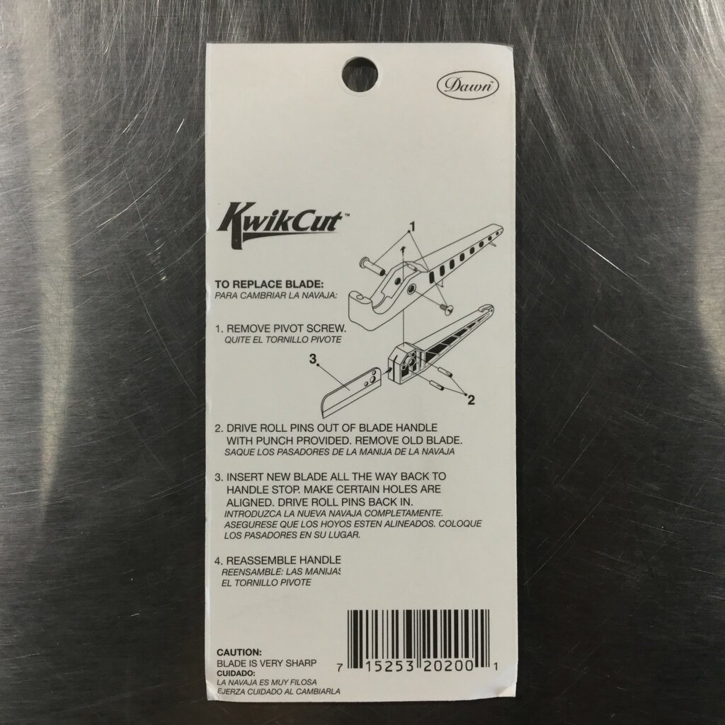 KWIKCUT 200 BLADE REPLACEMENT