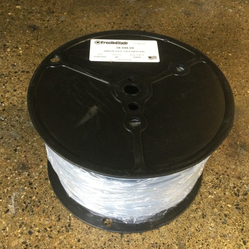 1/4 GREY POLYETHLENE HARD TUBING (PER FT)