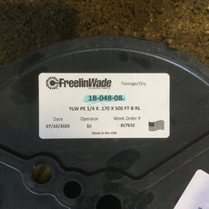 1/4 YELLOW POLYETHLENE HARD TUBING (PER FT)