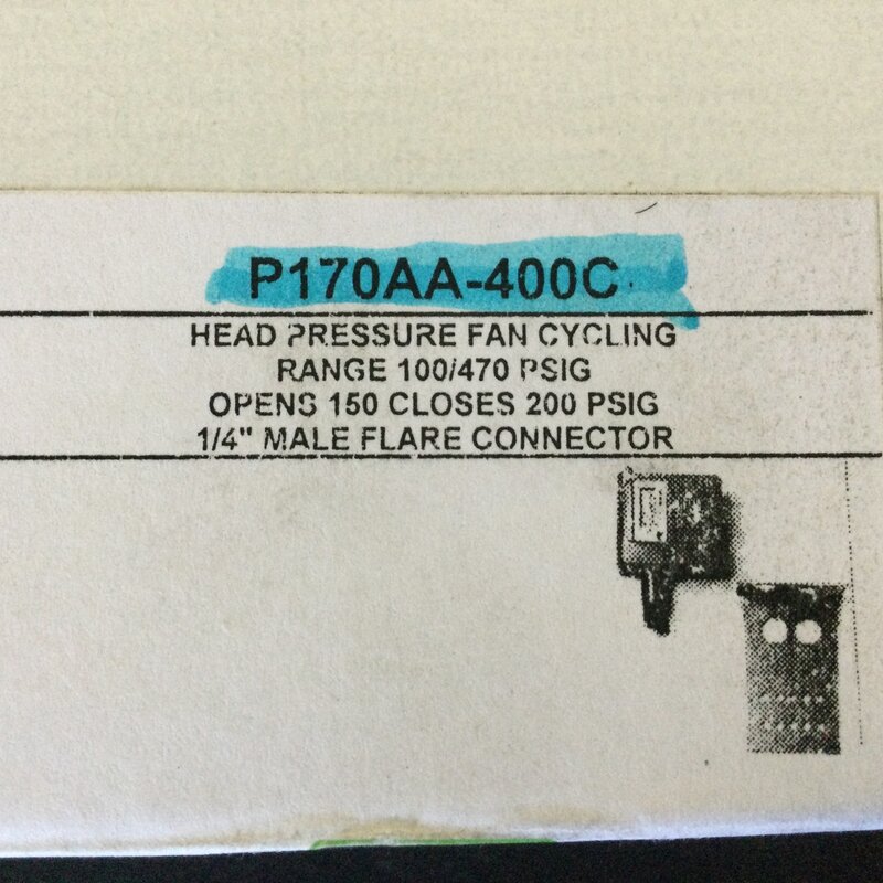 410A HIGH PREASURE CONTROL SWITCH