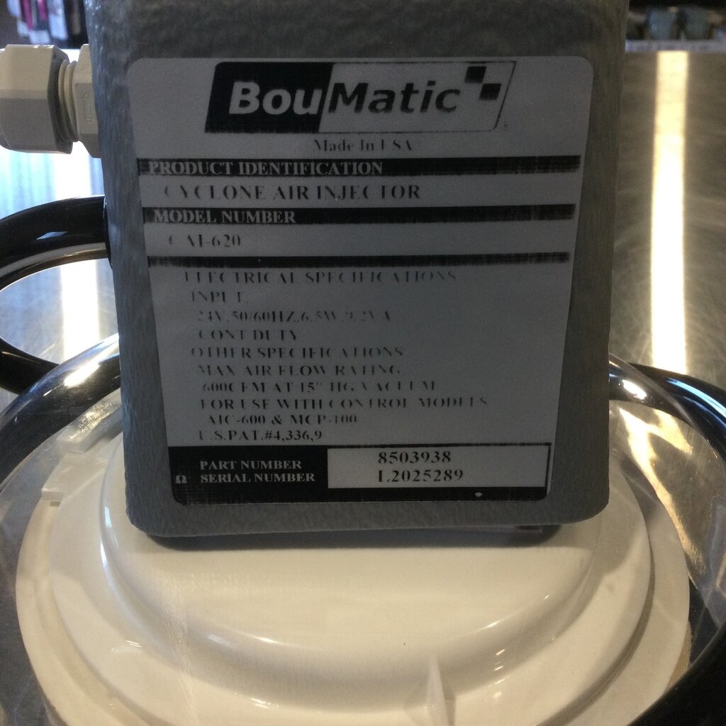 BOUMATIC CYCLONE 610 AIR INJECTOR