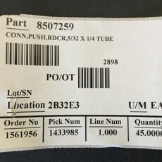 AIR FITTING STEM REDUCING T5/32 X 1/4