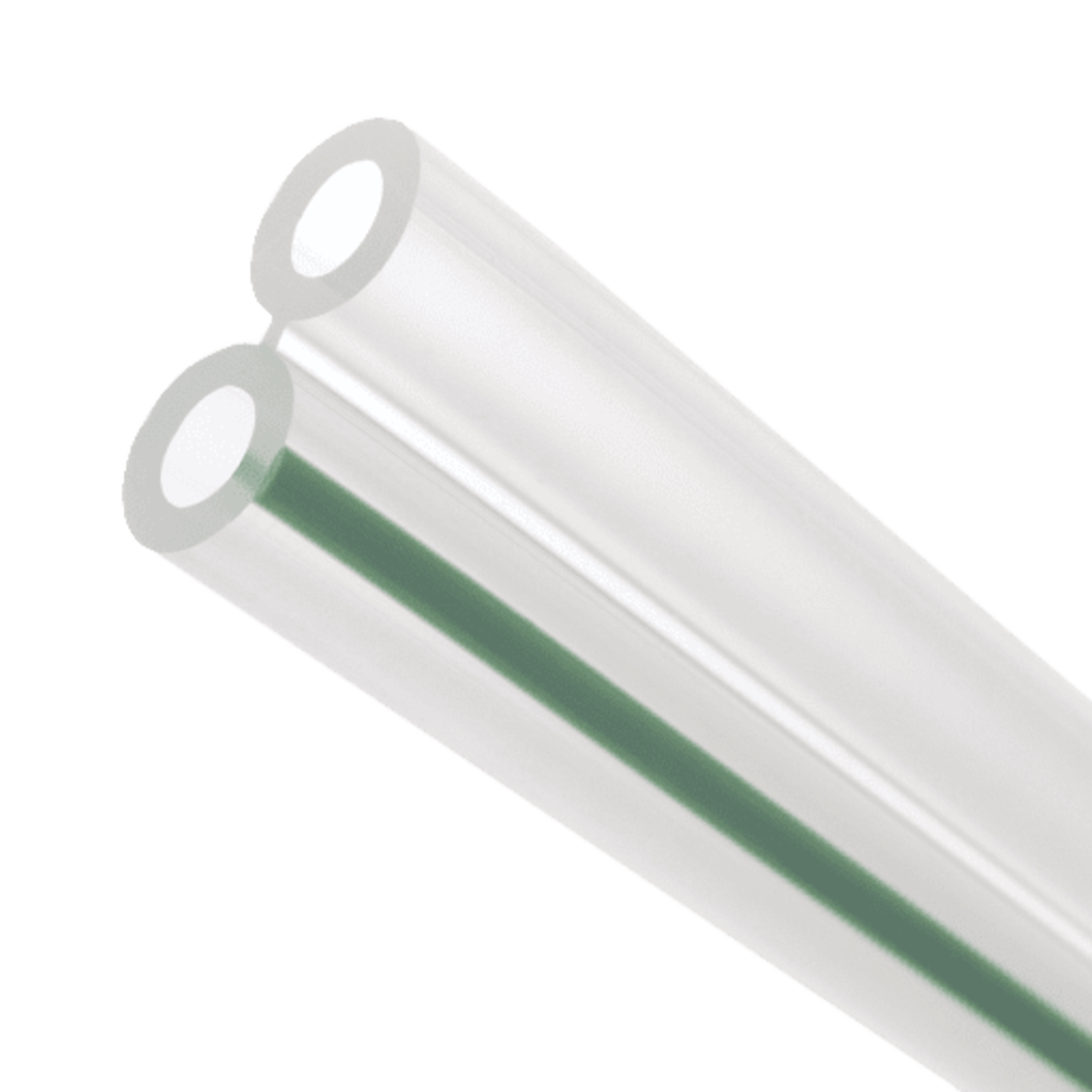 LAUREN TWIN PULSATION HOSE W/ GREEN STRIPE 9/32 X 200FT