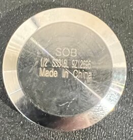 DIXON 1/2 to 3/4 S/S SOLID END CAP