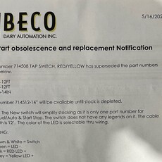 BECO MANUAL & START/STOP TAP SWITCH