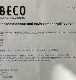 BECO MANUAL & START/STOP TAP SWITCH