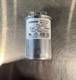 LEESON 191482.00 MOTOR ROUND RUN CAPACITOR 25-UF, 370VAC