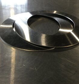 DIXON 7” dia. S/S WALL FLANGE W/ 4" PIPE HOLE