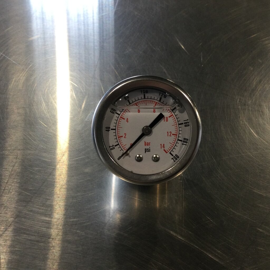 GAUGE W/ 2" FACE, 0-200 PSI, 1/4 BACK MOUNT