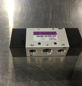 AIR VALVE 3/8 DOUBLE PILOT, 5-PORT, 4-WAY, 2-POSITION
