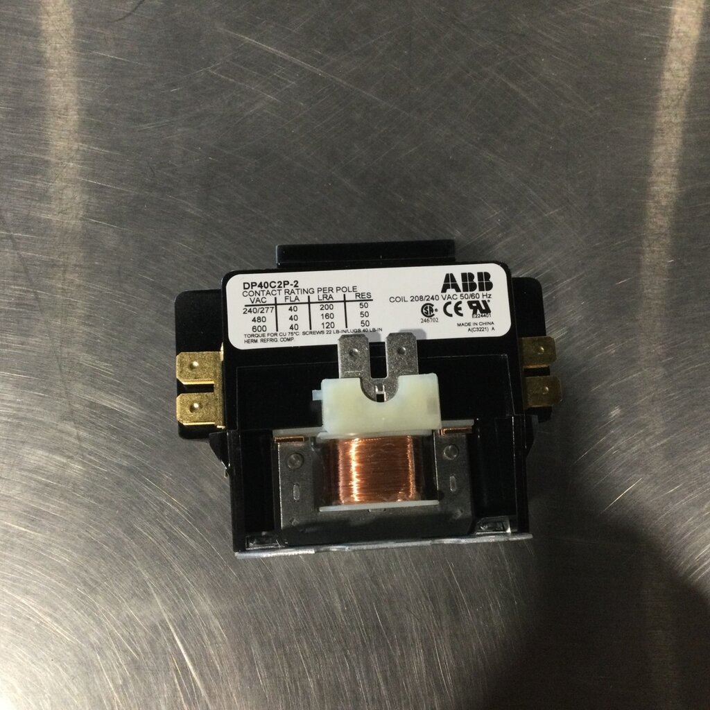 CONTACTOR - 2-POLE - 40A - 208/240VAC
