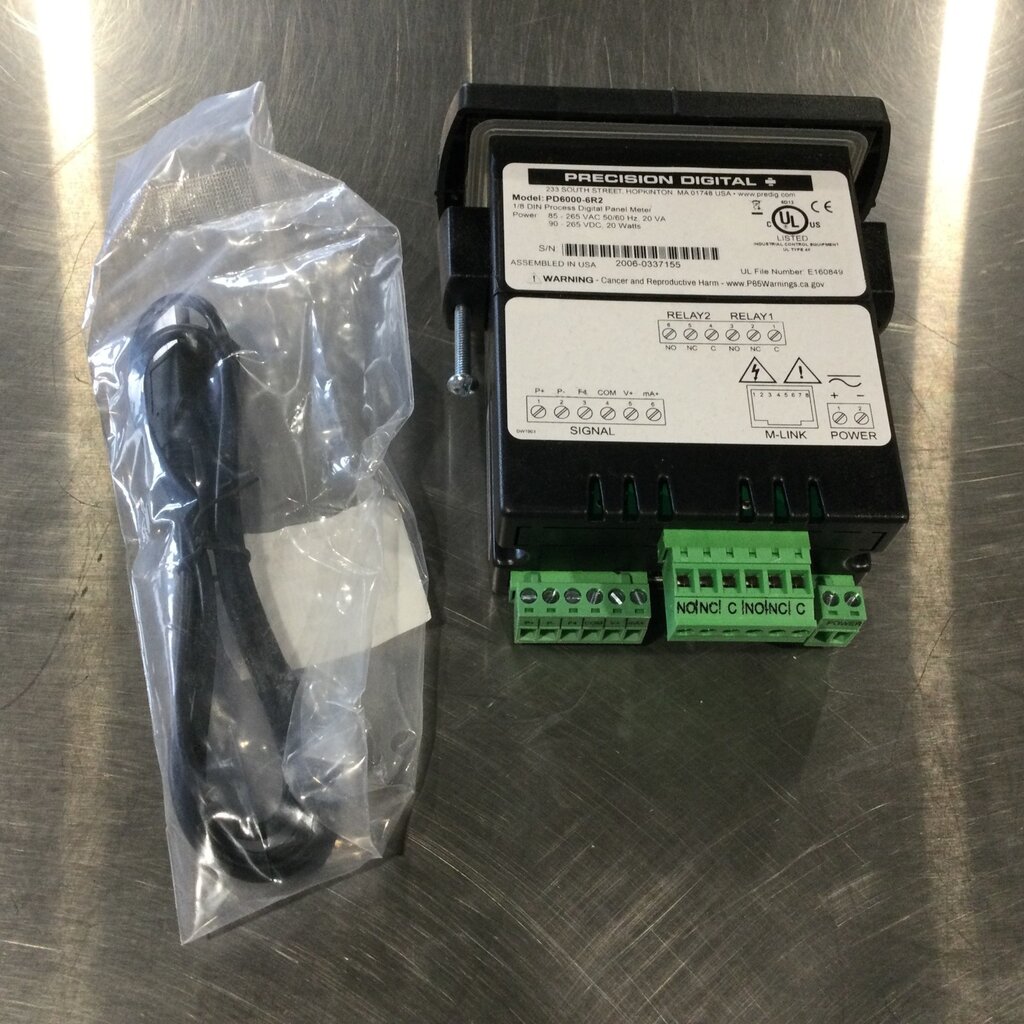 PRECISION DIGITAL SILO LEVEL PANEL METER 6-DIGIT DISPLAY