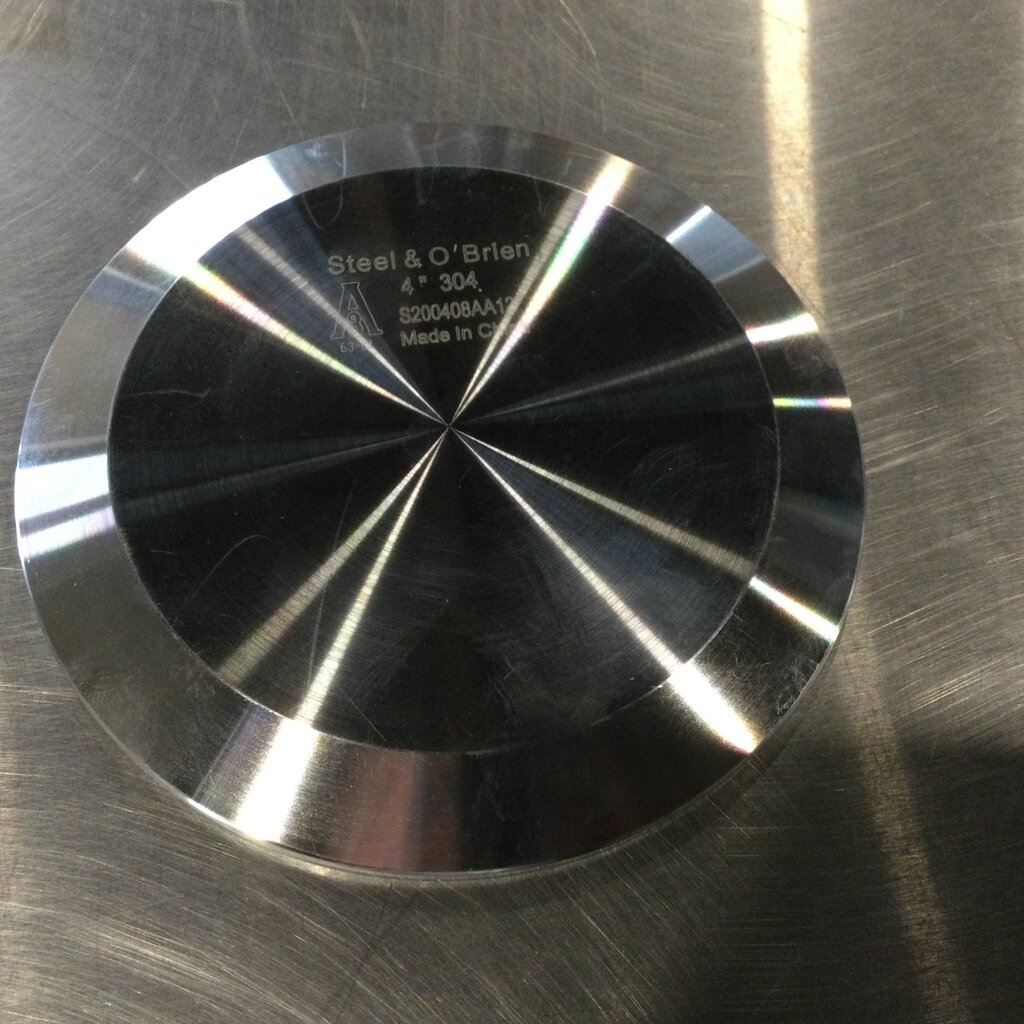 DIXON 4" S/S SOLID END CAP