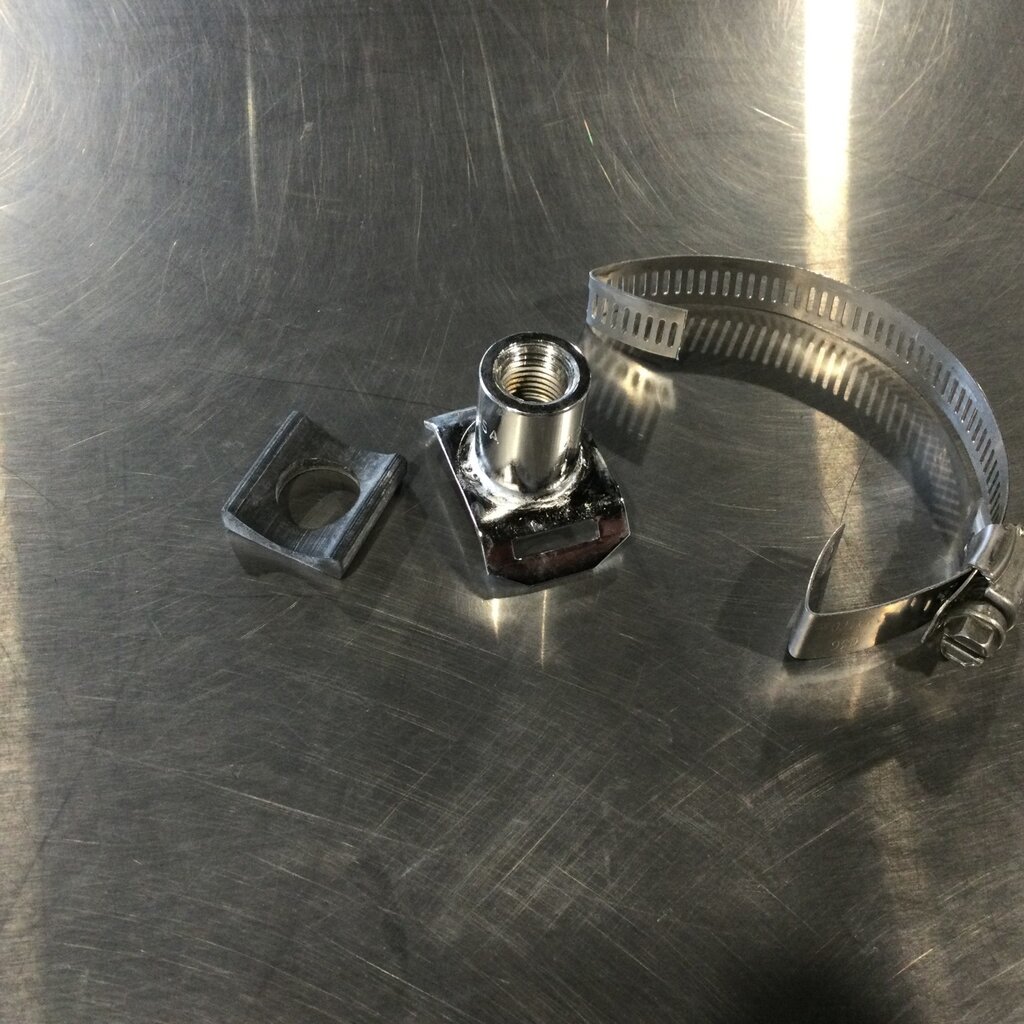 2" MILK LINE 1/4 FPT CLAMP ON INLET