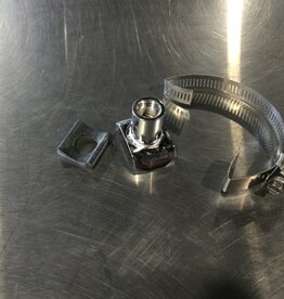 2" MILK LINE CLAMP W/ 1/4 FPT NIPPLE