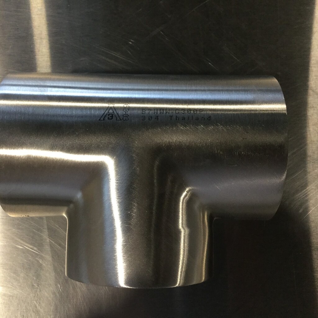 3" S/S WELD TEE