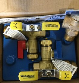 WEBSTONE BRASS TANKLESS RINNAI WATER HEATER SERVICE VALVES 3/4 FPT