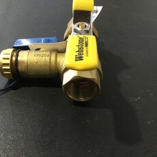 WEBSTONE BRASS TANKLESS RINNAI WATER HEATER SERVICE VALVES 3/4 FPT