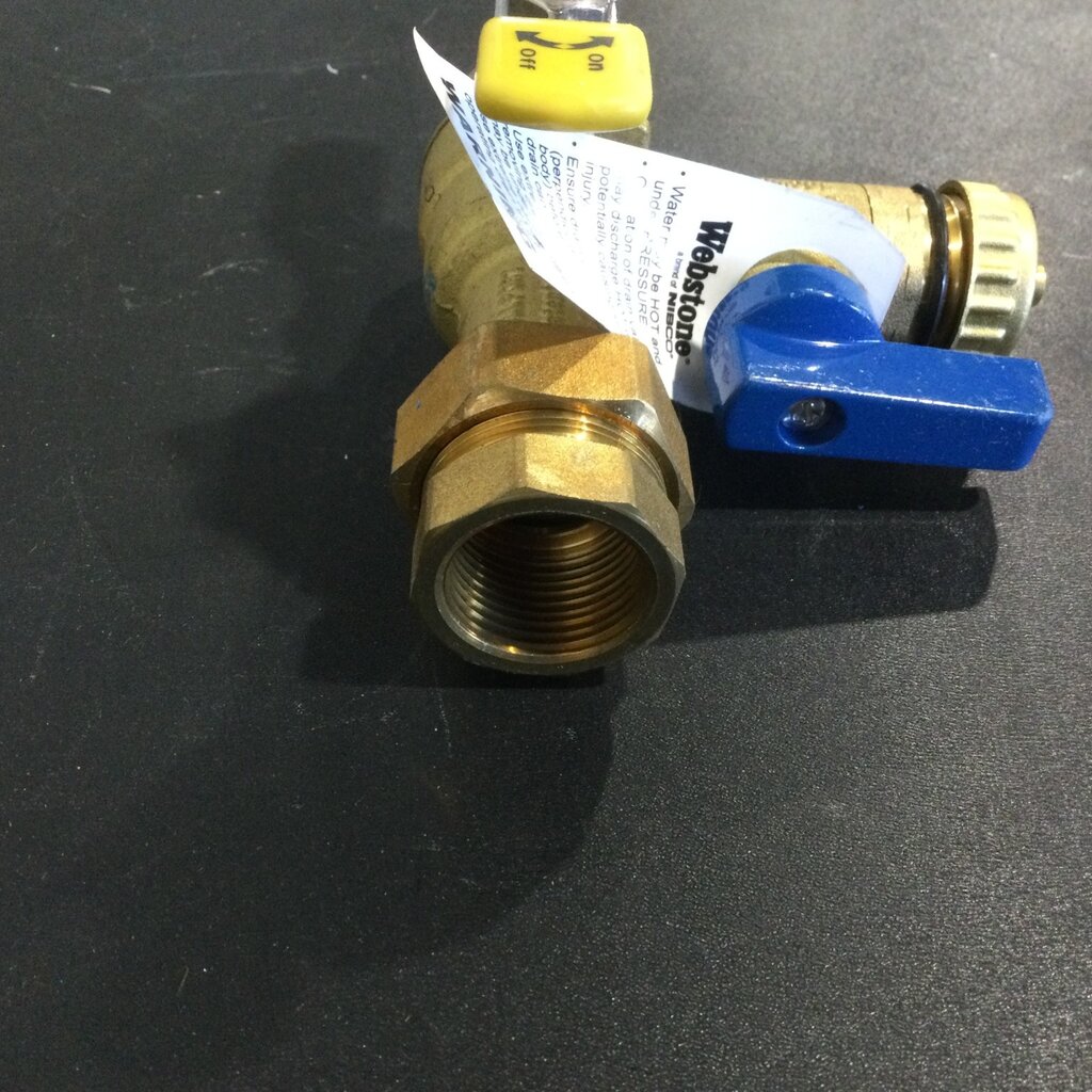WEBSTONE BRASS TANKLESS RINNAI WATER HEATER SERVICE VALVES 3/4 FPT