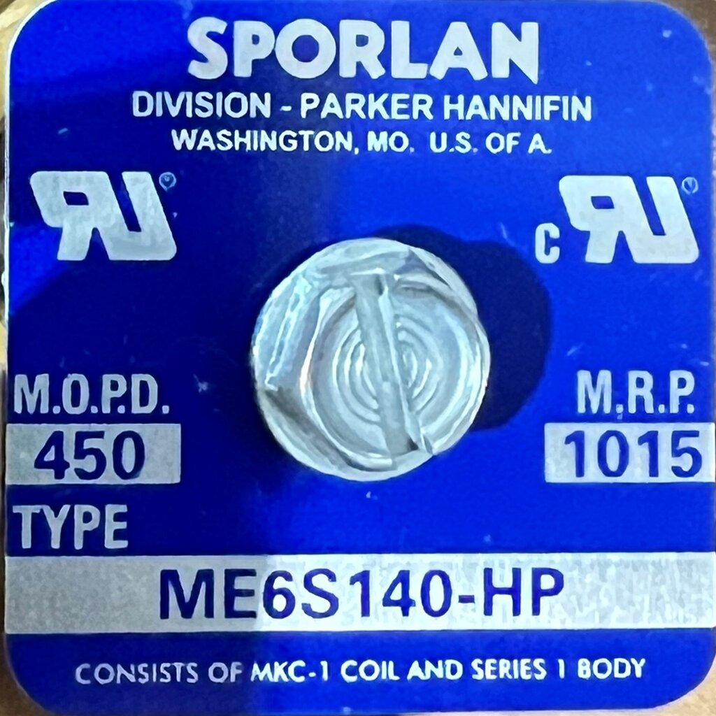 1/2 ODF SOLDER HIGH PRESSURE SOLENOID VALVE (USE MKC-1 COIL)