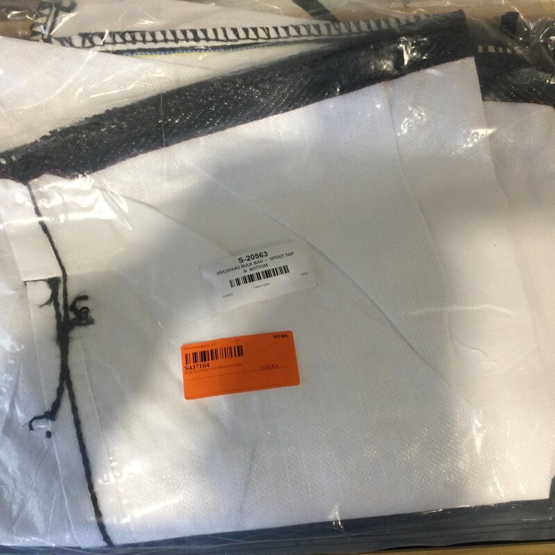BULK BAG W/ SPOUT TOP/BOTTOM 35" X 35" X 40"