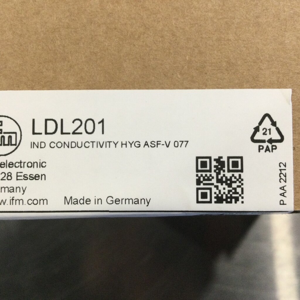 IFM INDUCTIVE CONDUCTIVITY SENSOR (Reduce inaccuracies associated with a time-based cleaning process)